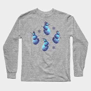 Set of Snowmen Long Sleeve T-Shirt